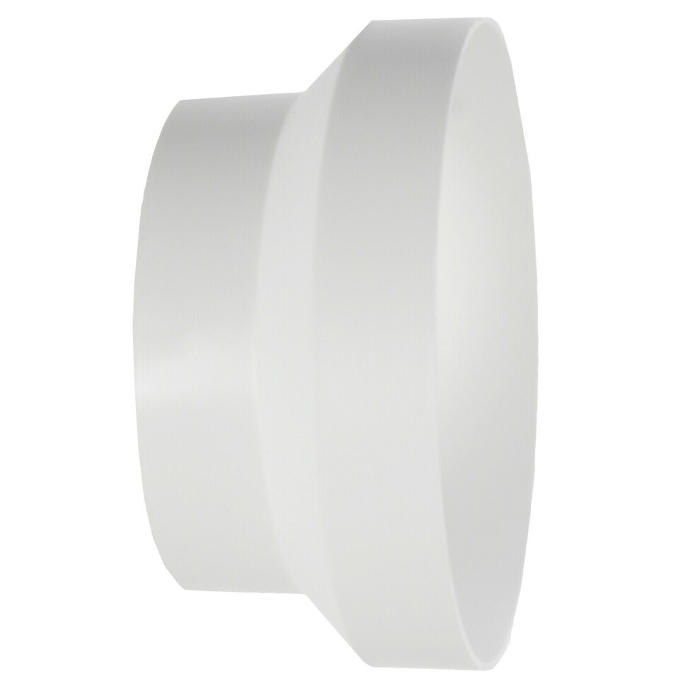 image 1 of SPARES2GO Ducting Reducer Connector for Cooker Hood Extractor / Tumble Dryer / Air Conditioning (5" / 125mm to 4" / 100mm)