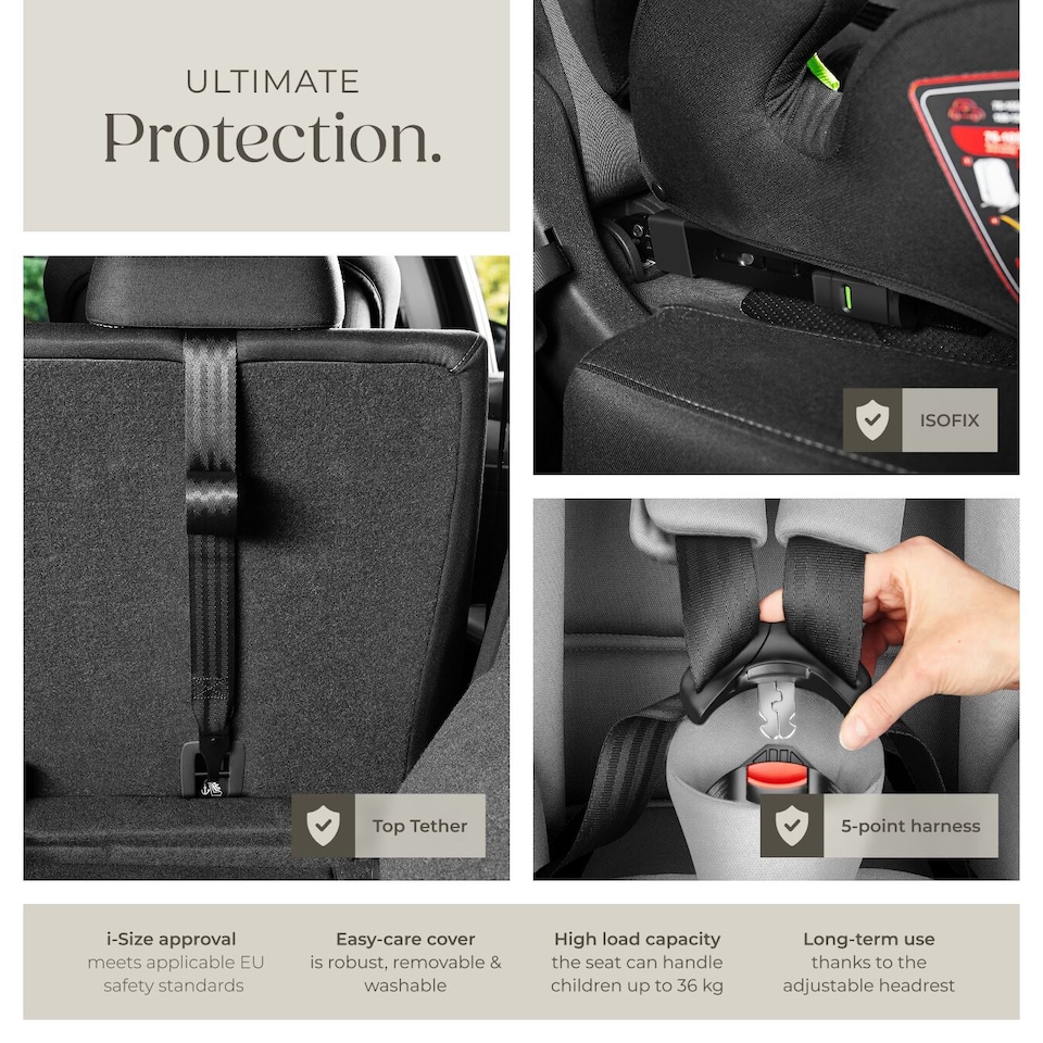 image 1 of Car Seat Emely - for children, 5-point harness, i-size approval, with ISOFIX