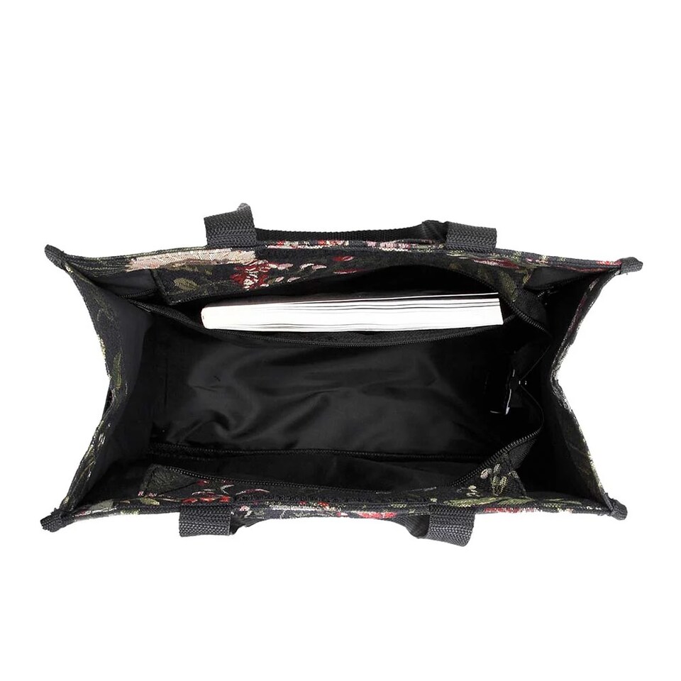 image 1 of Signare Shopper Bag Morning Garden Black