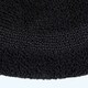 image 2 of Homescapes Luxury Reversible Round Bath Mat - Black Black