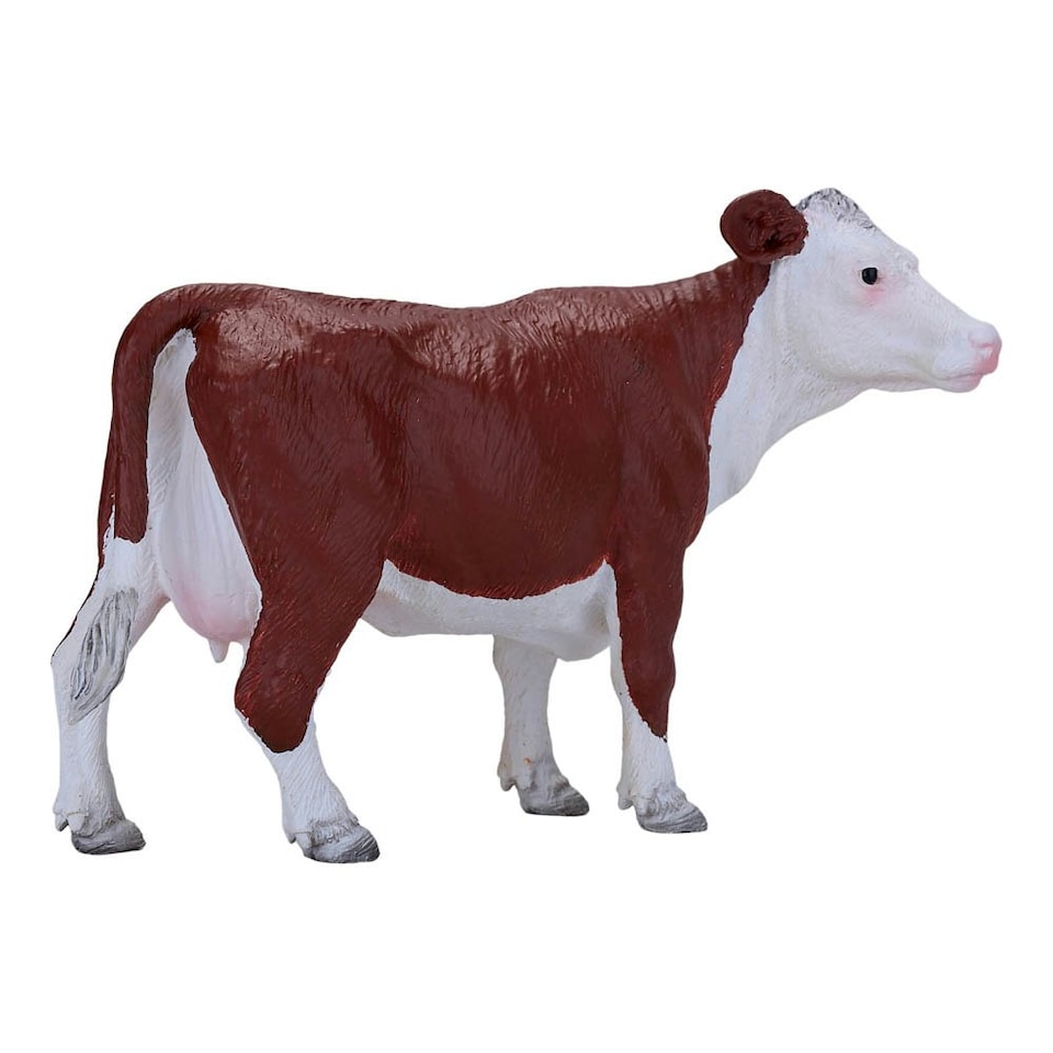image 1 of MOJO Farmland Hereford Cow Toy Figure (381074)