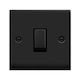 image 1 of SE HOME Matt Black 10A 1 Gang 2 Way Ingot Light Switch | Black | Matt Black