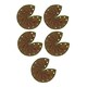 image 3 of Hook/Loop Sanding Abrasive Discs Pads 90mm Sanding Triangle 50 PK Mixed Grit