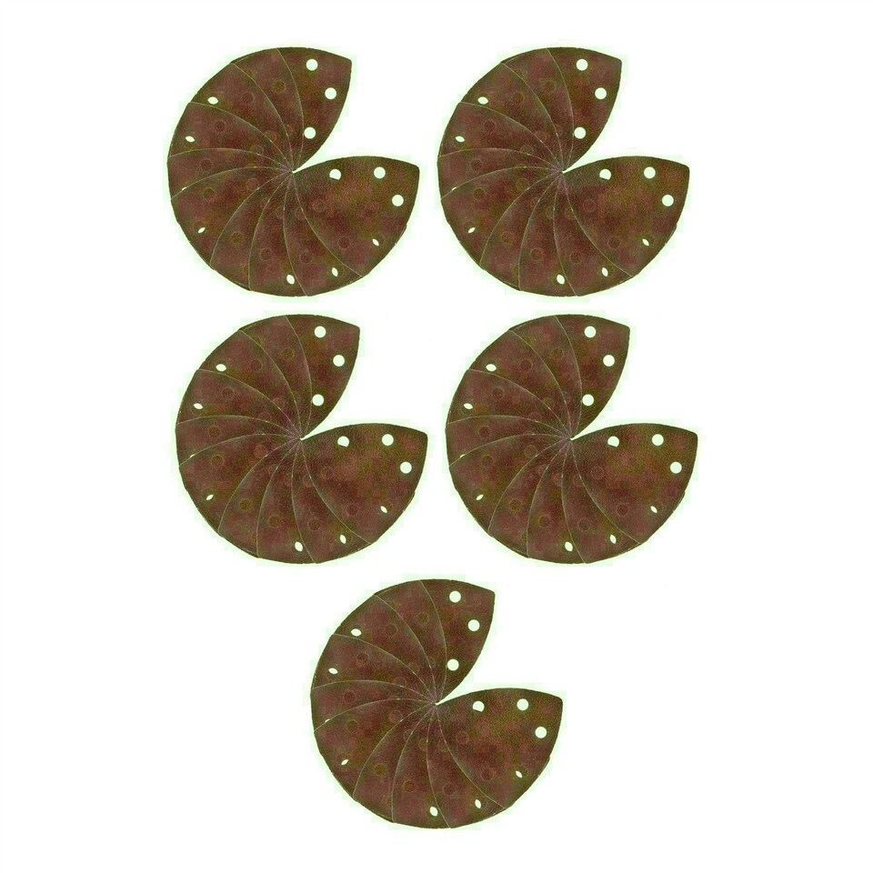 image 1 of Hook/Loop Sanding Abrasive Discs Pads 90mm Sanding Triangle 50 PK Mixed Grit