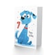 image 2 of Dog Lover Puppy Cartoon Cute 7th 7 Year Old Child Kids Birthday Card