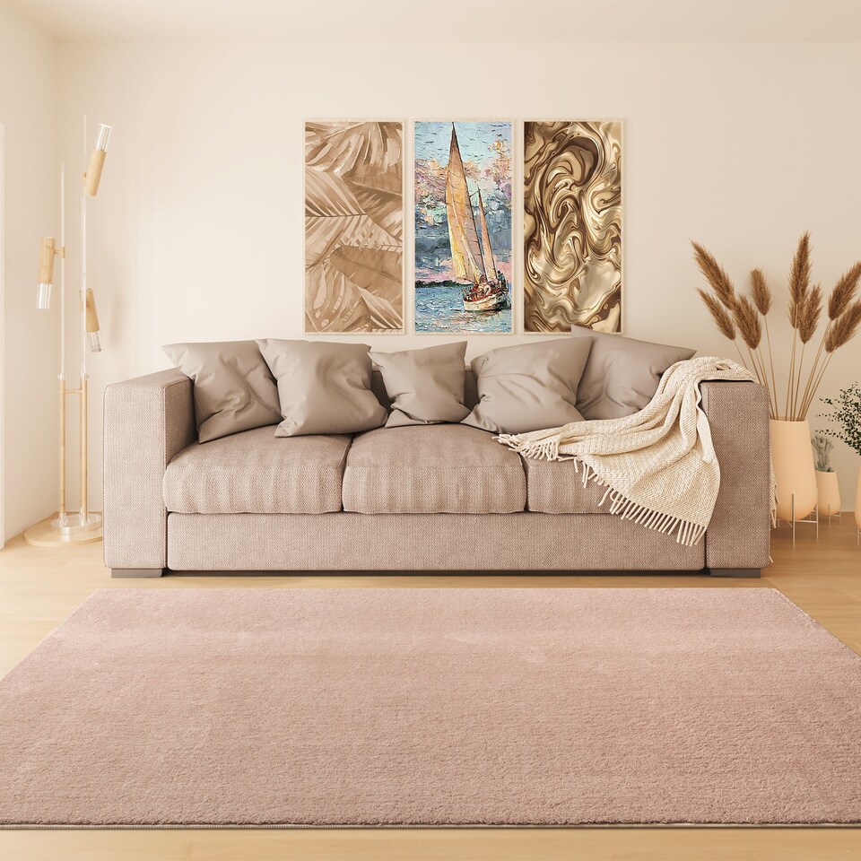 image 1 of RUGLENZA HOME -  STELLA SHAGGY RUG - 22 MM - MINK - 200 x 290 CM