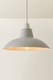 image 4 of ValueLights Civic Grey Ceiling Pendant Shade & Bulb | Grey