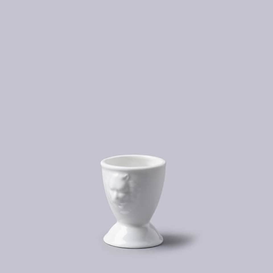W.M.Bartleet & Sons Lion Head Single Egg Cup White