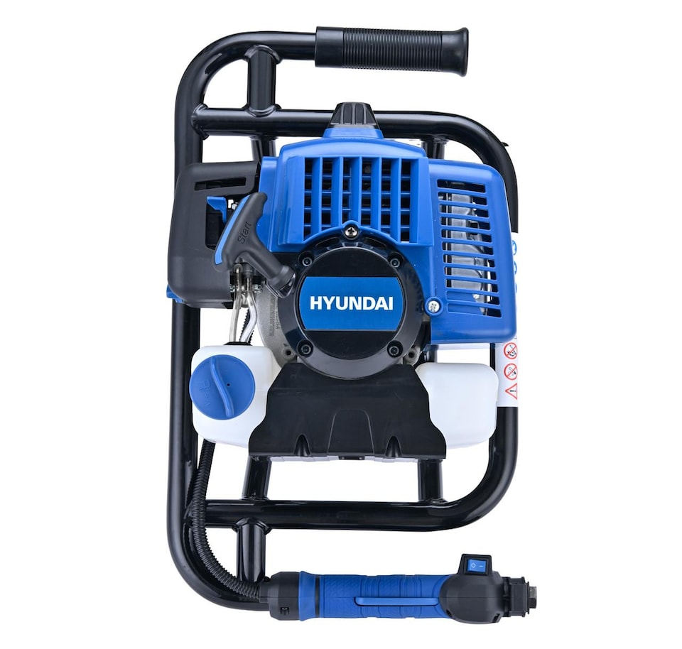 image 1 of Hyundai 56cc Petrol Earth Auger, 3 Drill Bits (100mm, 150mm, 200mm) HYEA5600X