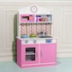 image 4 of COSTWAY Wooden Kids Play Kitchen Children Role Play Pretend Set