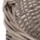image 4 of Large Unlined Antique Wash Wicker Bathroom Shopping Basket | Grey | Grey | L