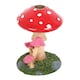 image 3 of Something Different Mushroom Backflow Incense Burner - Red/Green - One Size