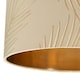 image 4 of Set of 2 Tropica - Champagne with Gold Embossed Leaf Detail 25cm Ceiling Pendant or Table Lamp Shades Gold