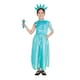 image 1 of Bristol Novelty Girls Statue Of Liberty Costume With Plush Torch - Light Blue - S S