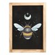 image 1 of Something Different Bee Framed Art Print - Black/Beige - One Size