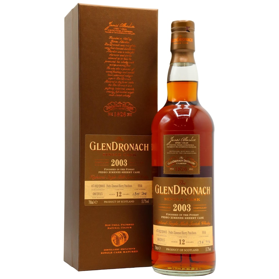 Glendronach - Single Cask No. 934 (Batch 12) 2003 12 year old Whisky