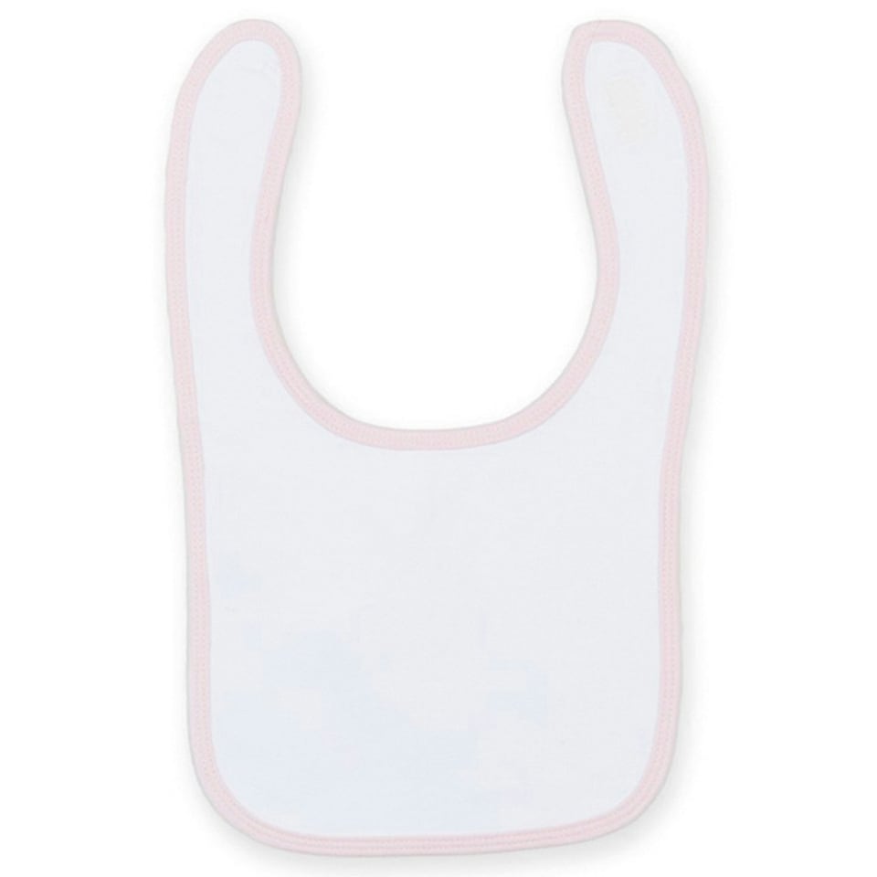 Larkwood Toddler Bib - White/Pale Pink - One Size