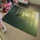 image 4 of Forest in the morning in a fog in the sun, trees in a haze of light, glowing fog among the trees (Rug) Green | XL