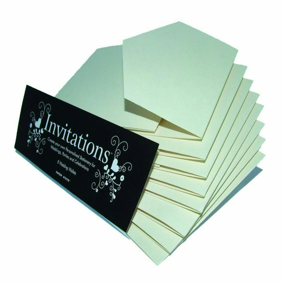 Invitations 8 Wallets Champagne