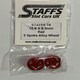 image 1 of Staffs Slot Cars UK 15.8 x 8.5mm Red 5 Spoke Alloy Wheels Staff 16