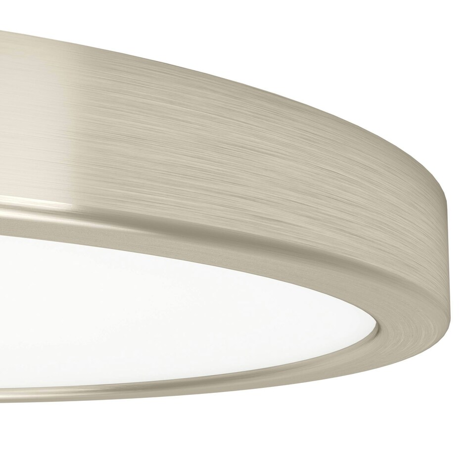 image 1 of EGLO Fueva 6 Silver Steel & Plastic LED CCT Technology Flush Ceiling Light Gold | Satin Nickel