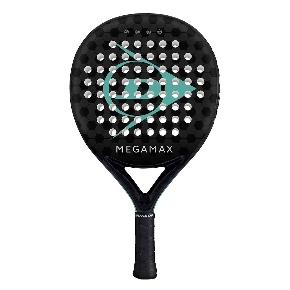 Dunlop Megamax Padel Racket | Black | Black/Blue | One Size | 1