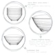 image 2 of LAV Derin Glass Serving Bowls - 7cm - Clear - Pack of 6 | Clear | Clear