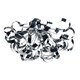 image 2 of First Choice Lighting Set of 2 Chrome Swirl Ribbon Dome Ceiling Fitting Chrome | Chrome