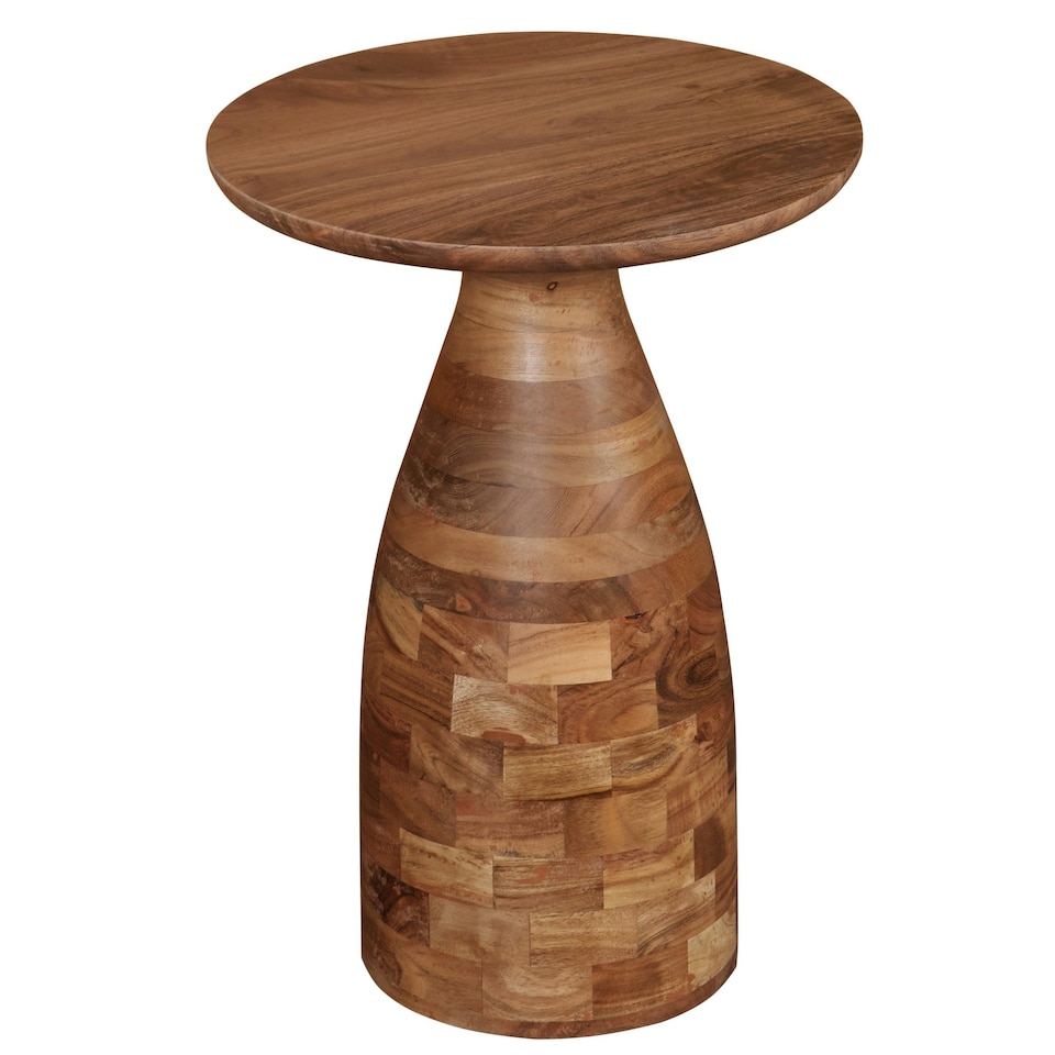 image 1 of Jaipur Acacia Wood Side Table Brown