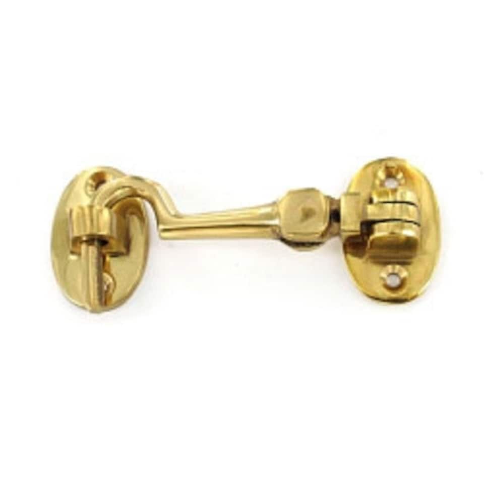 Securit Brass Cabin Hook Silent Type - Brass - 100mm