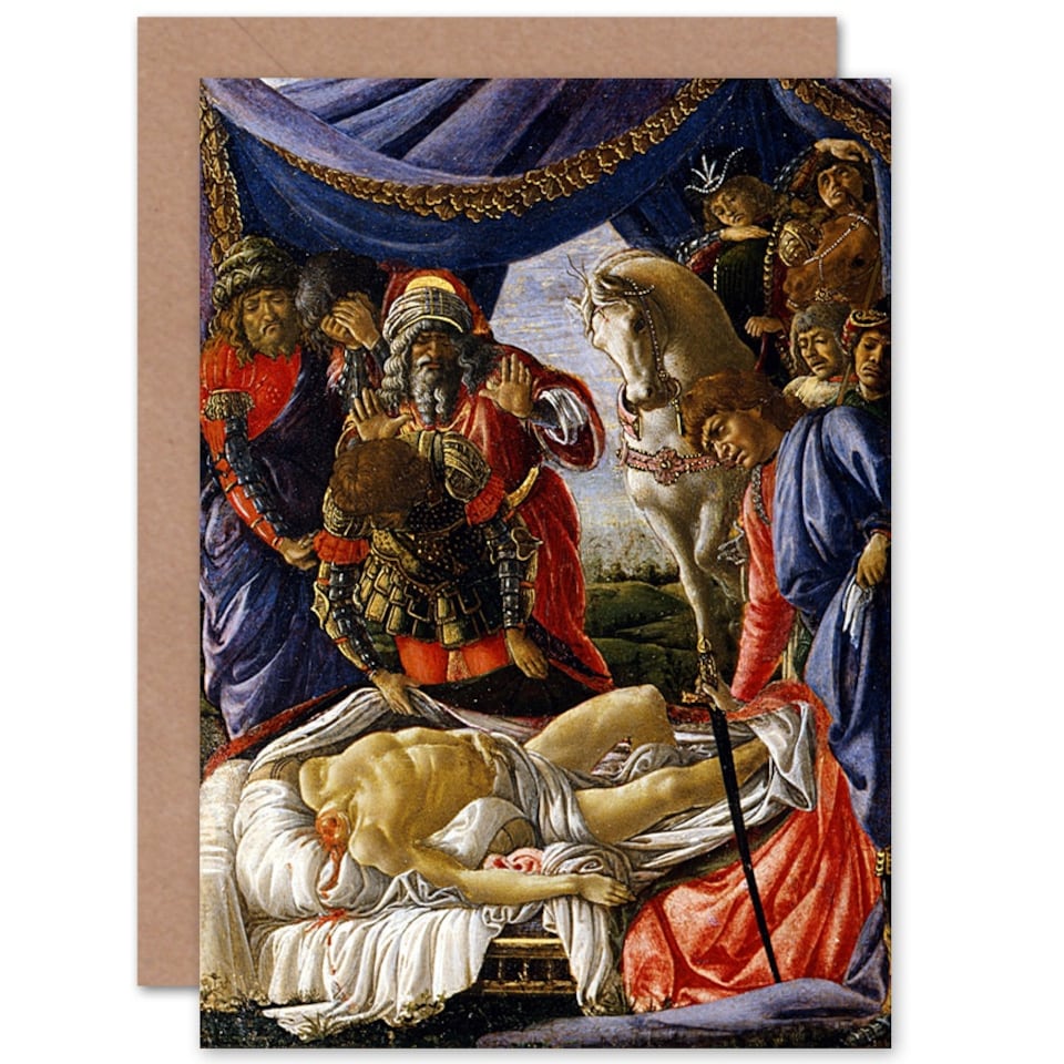 image 1 of Botticelli La Scoperta Del Cadavere Blank Art Card