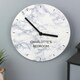 image 2 of Personalised Marble Effect Wooden Clock