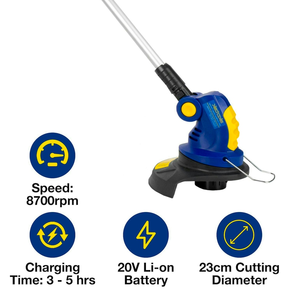 image 1 of Skotek 20V Cordless Strimmer,1 Spool, 1 Battery & 1 Charger