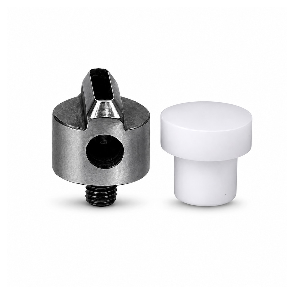 image 1 of 20mm Oval Shape Plastic Base Hole Cutter Die Set for DIY Projects