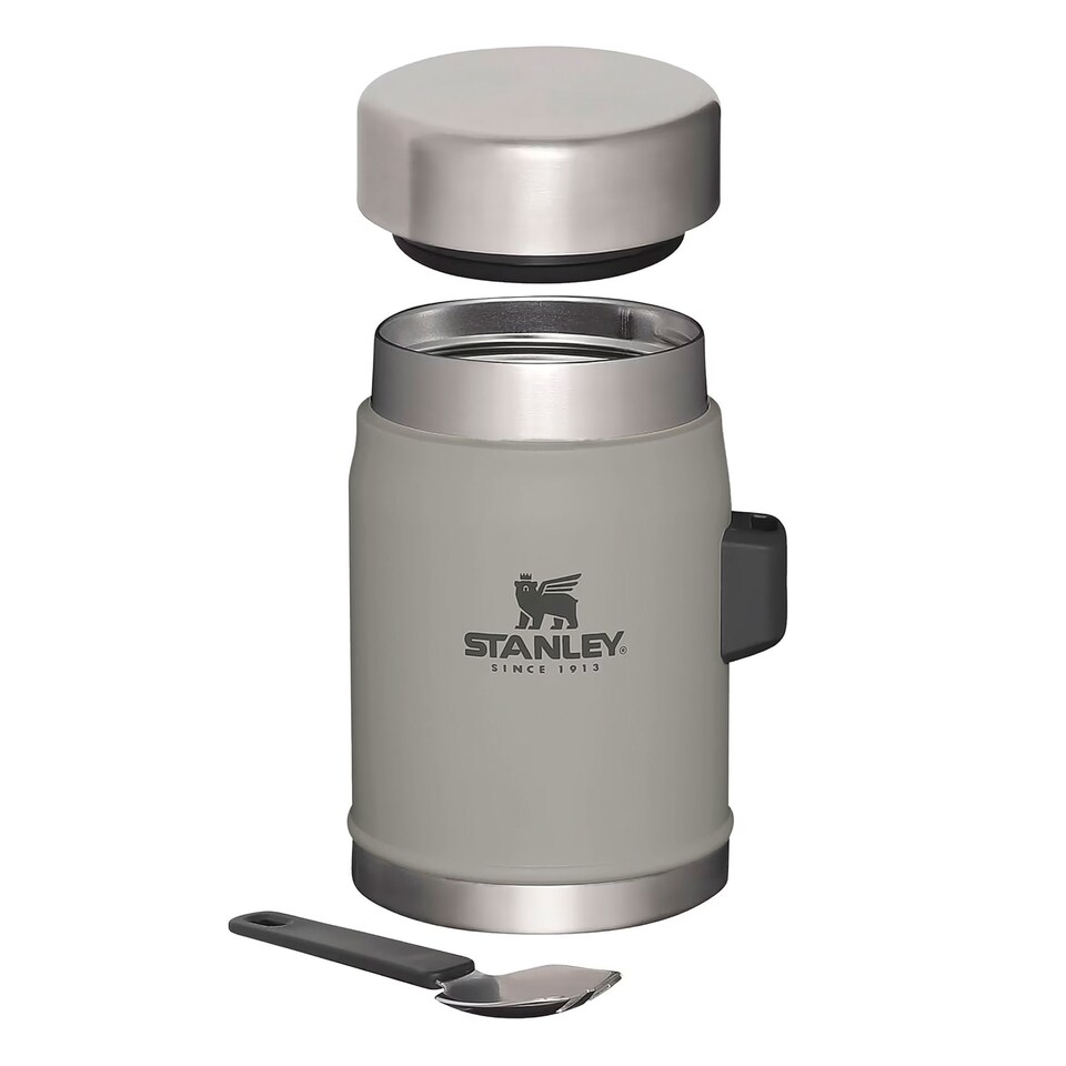 image 1 of Legendary Food Jar + Spork 0.4L Lunch Container | Grey | Grey | 0.4L | 1