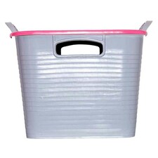 Red Gorilla Stack N Store Storage Box - Grey/Pink - One Size