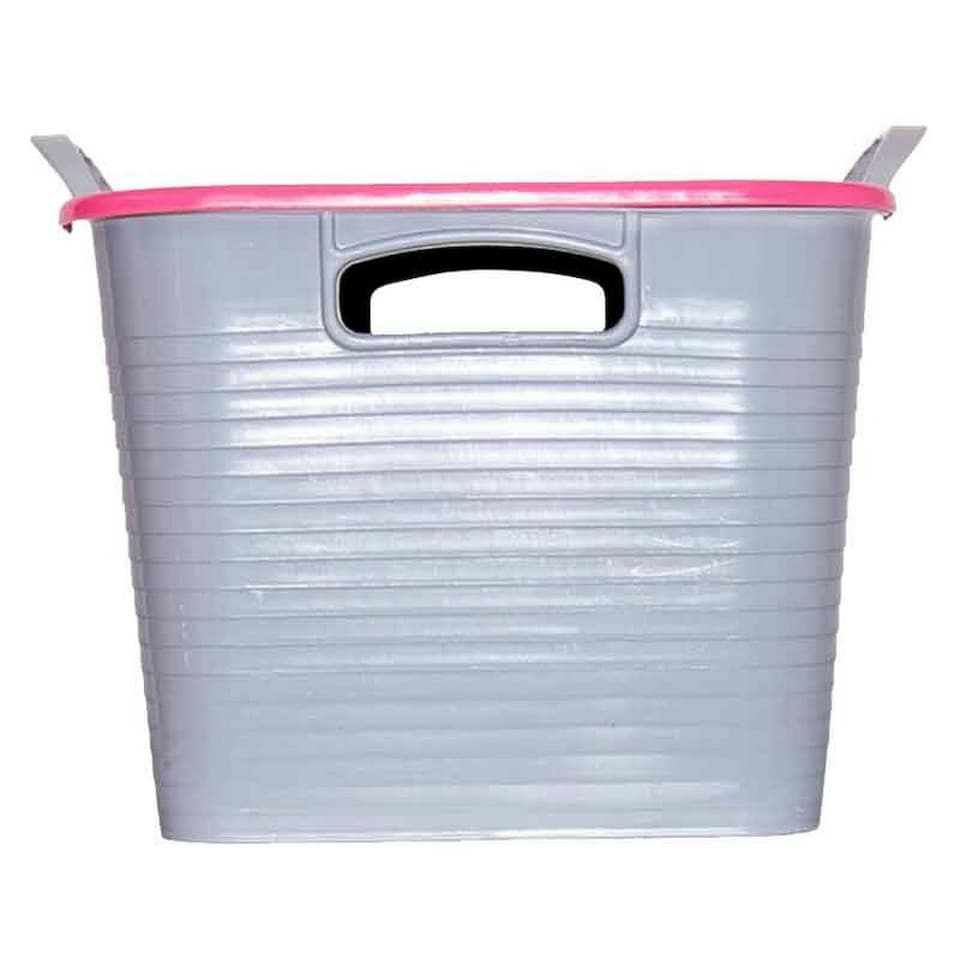 Red Gorilla Stack N Store Storage Box - Grey/Pink - One Size
