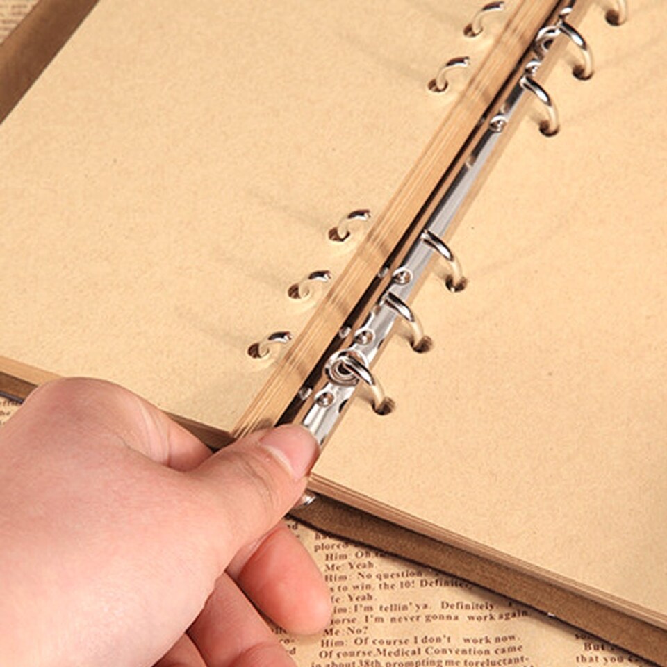 image 1 of B6 80 Sheets DIY Kraft Paper Loose Leaf Notebook