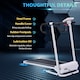 image 7 of HOMCOM Folding Treadmill Home Running Fitness Machine with Safety Stopper