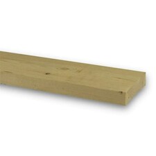 PACK OF 5 (Total 5 Units) - 38mm x 225mm (9" x 1.5") Sawn Redwood Timber - 2.1m Length
