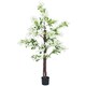 image 6 of HOMCOM Potted Artificial Plants Honeysuckle Flower for Indoor , White
