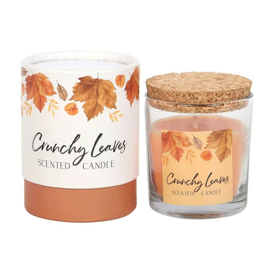 image 1 of Crunchy Leaves Scented Jar Candle
