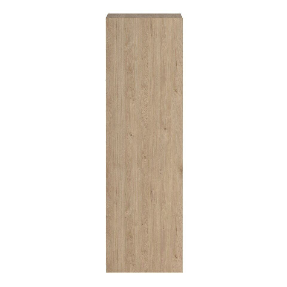 image 1 of Line Wardrobe with 2 Sliding Doors 1 Small Door and 2 Drawers in Jackson Hickory Oak