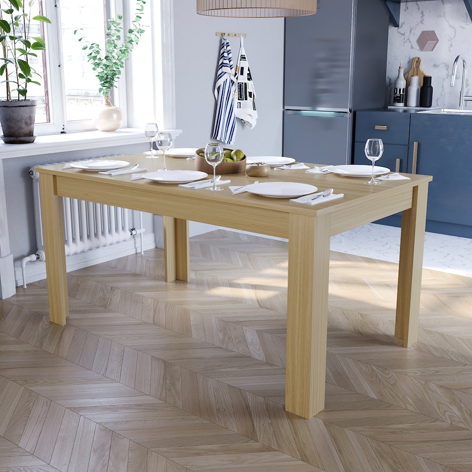 image 1 of Vida Designs Medina 6 Seater Dining Table, Oak