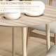 image 5 of HOMCOM Foldable Dining Table, Round Drop Leaf Table, Wood Legs, Grey