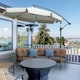 image 2 of Outsunny 2.7m Garden Cantilever Banana Parasol Sun Shade w/ Crank, Cream White