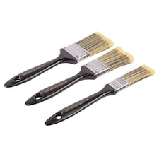 Blackspur 3pc Plastic DIY Paint Brush Set - Black