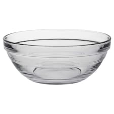 Duralex Lys Stacking Glass Cooking / Ingredients / Food Bowl - 14cm | Clear | Clear