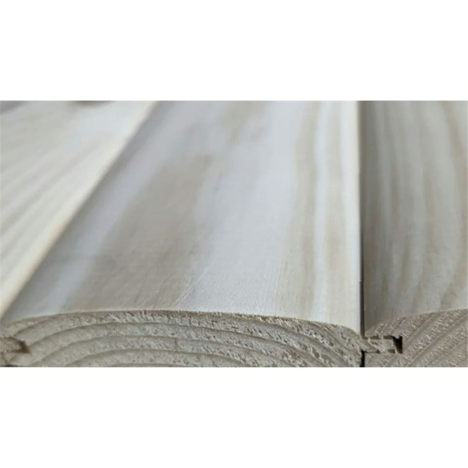 image 1 of PACK OF 5 (Total 5 Units) - 25mm x 100mm (19mm x 96mm Finish) Tongue & Groove Loglap Timber Cladding - 4.8m Length