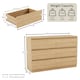 image 3 of Vida Designs Denver 6 Drawer Chest of Drawers Bedroom Storage, Pine
